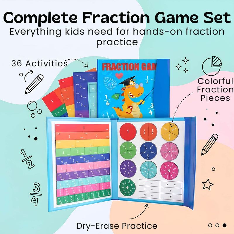 TibaToes™ FractionMaster Magnetic Math Board