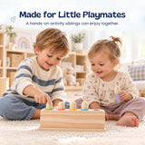 TibaToes™ Pop & Press Wooden Activity Toy