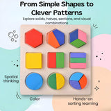 TibaToes™ Montessori Wooden Shape Puzzle