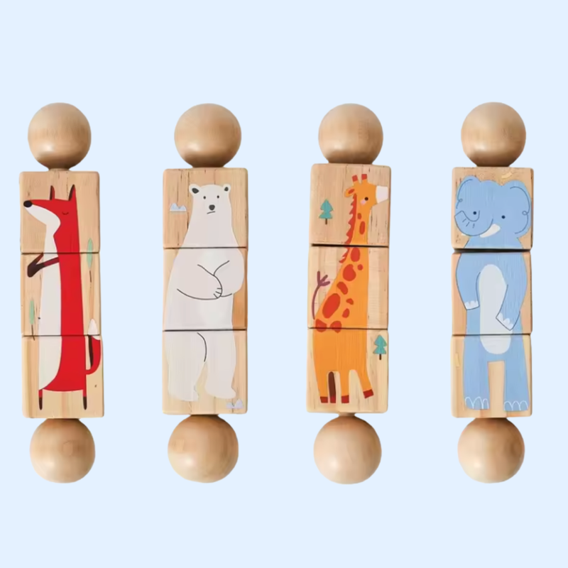 TibaToes™ Spin & Match Animal Friends