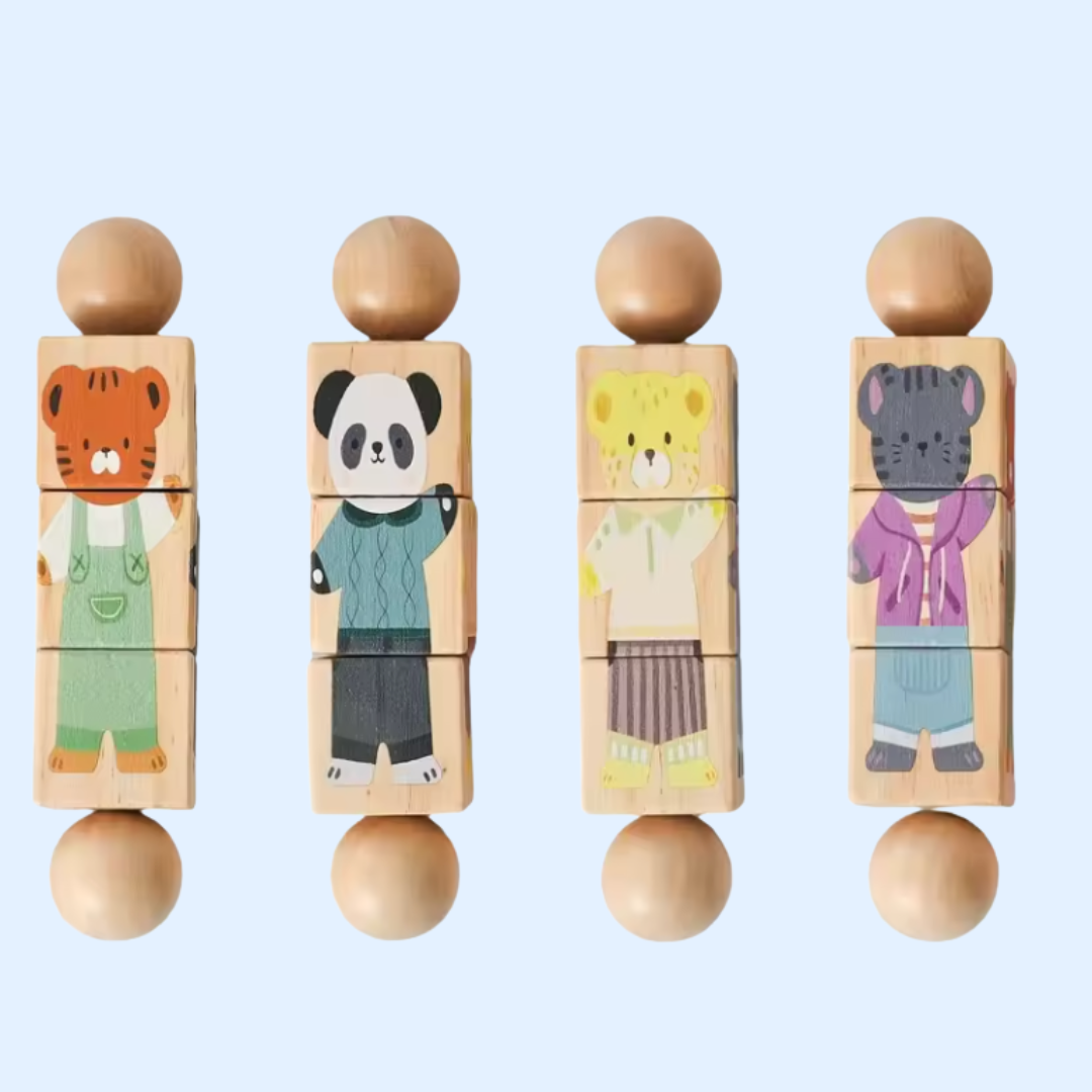 TibaToes™ Spin & Match Animal Friends