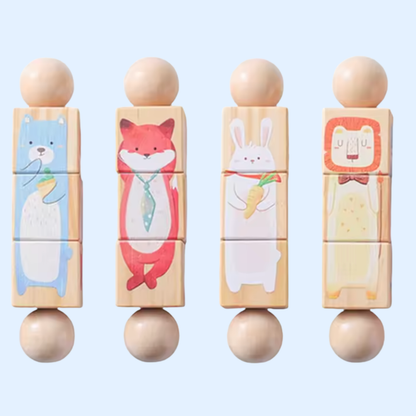 TibaToes™ Spin & Match Animal Friends