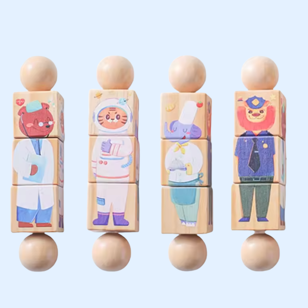 TibaToes™ Spin & Match Animal Friends