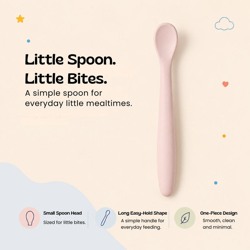 TibaToes™ SoftStart Silicone Baby Feeding Spoon