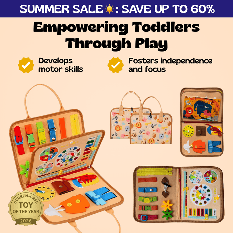 TibaToes™ Montessori Busy Board