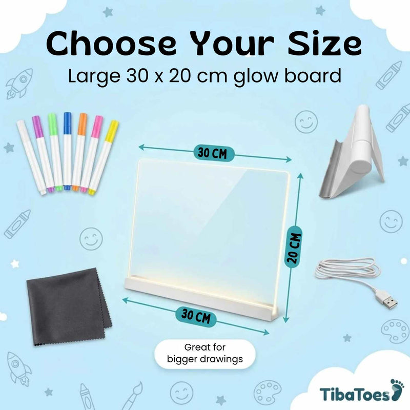 TibaToes™ GlowScribble Light-Up Drawing Board