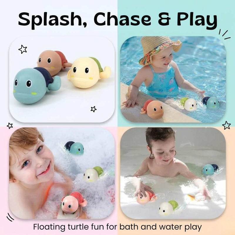 TibaToes™ 3-Pack Turtle Bathtub Toys