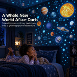 TibaToes™ Glow-in-the-Dark Space Sticker Set