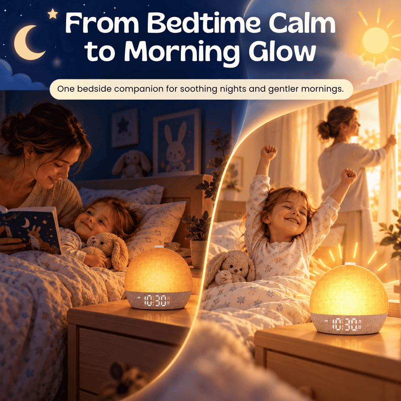 TibaToes™ SunriseGlow Sound Alarm Clock