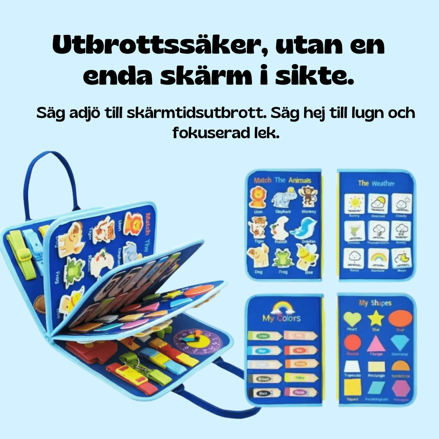 TibaToes™ Montessori-aktivitetsbräda