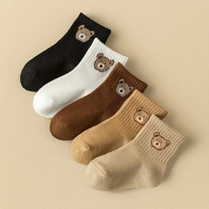 TibaToes™ Bear Hugs Sock Set (5-Pack)