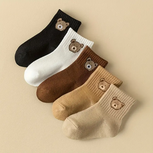 TibaToes™ Bear Hugs Sock Set (5-Pack)