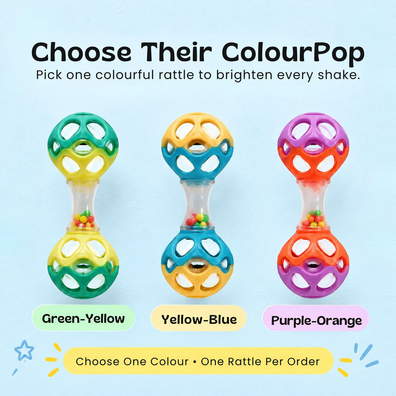 TibaToes™ ColourPop Baby Rattle Ball