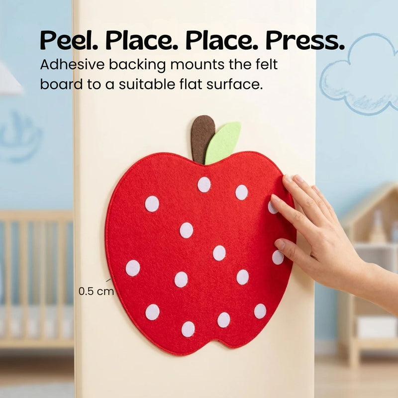 TibaToes™ ApplePatch Felt Food Sorting Board