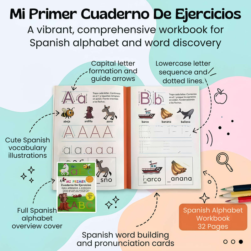 TibaToes™ Spanish ABC Writing Workbook