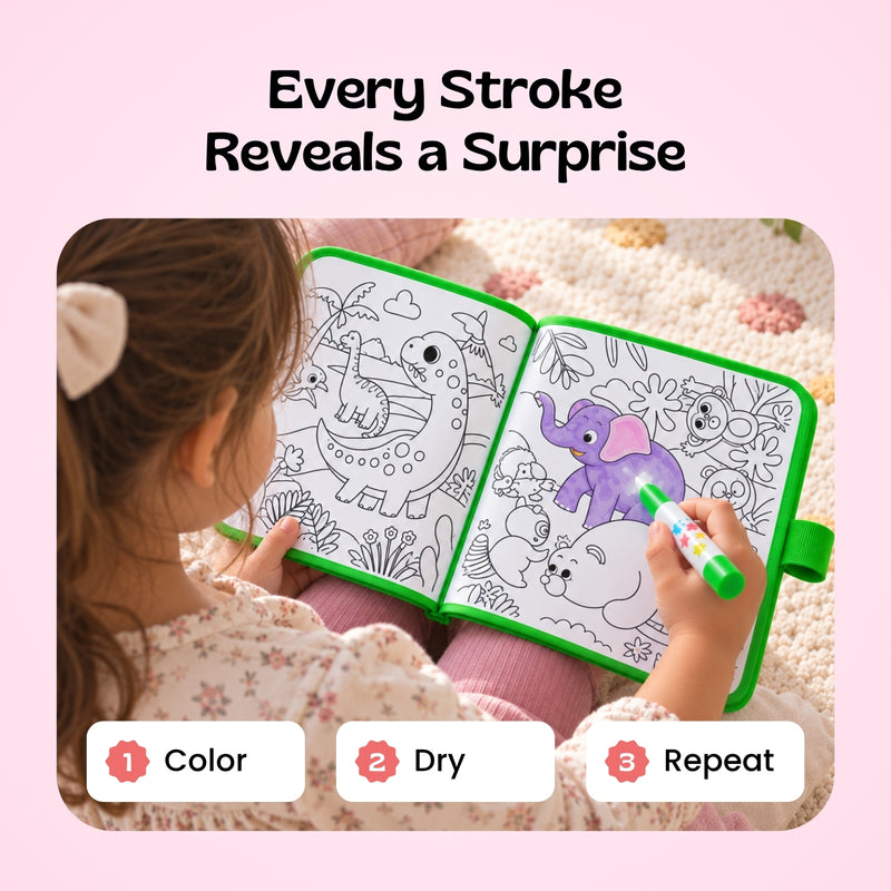 TibaToes MagicSplash Water Coloring Book
