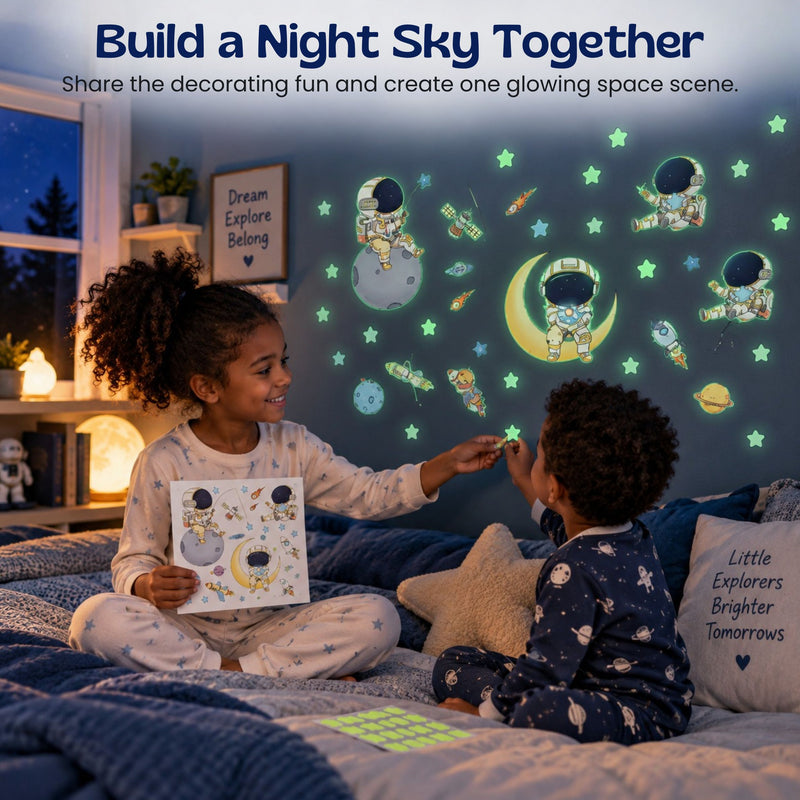 TibaToes™ Astronaut Night Glow Stickers