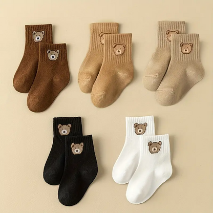 TibaToes™ Bear Hugs Sock Set (5-Pack)