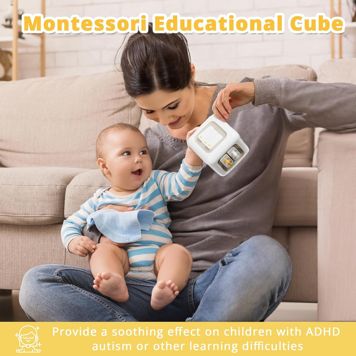 TibaToes™ Montessori Busy Cube