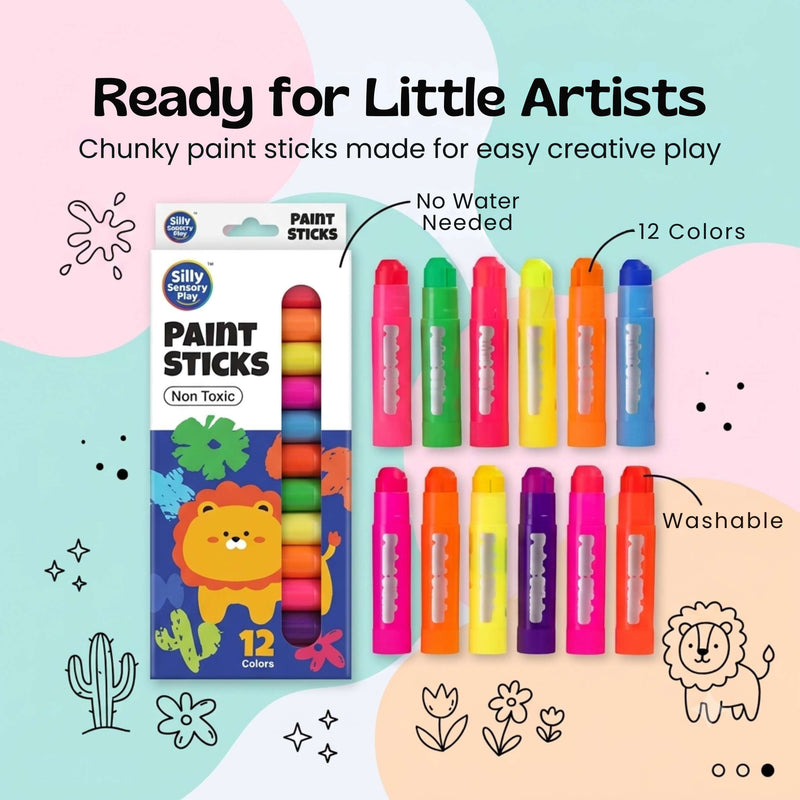 TibaToes™ RainbowGlide Washable Paint Sticks