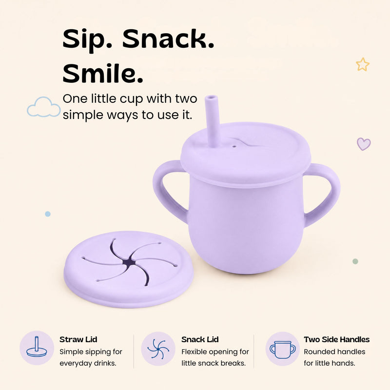 TibaToes™ Sip & Snack Silicone Training Cup