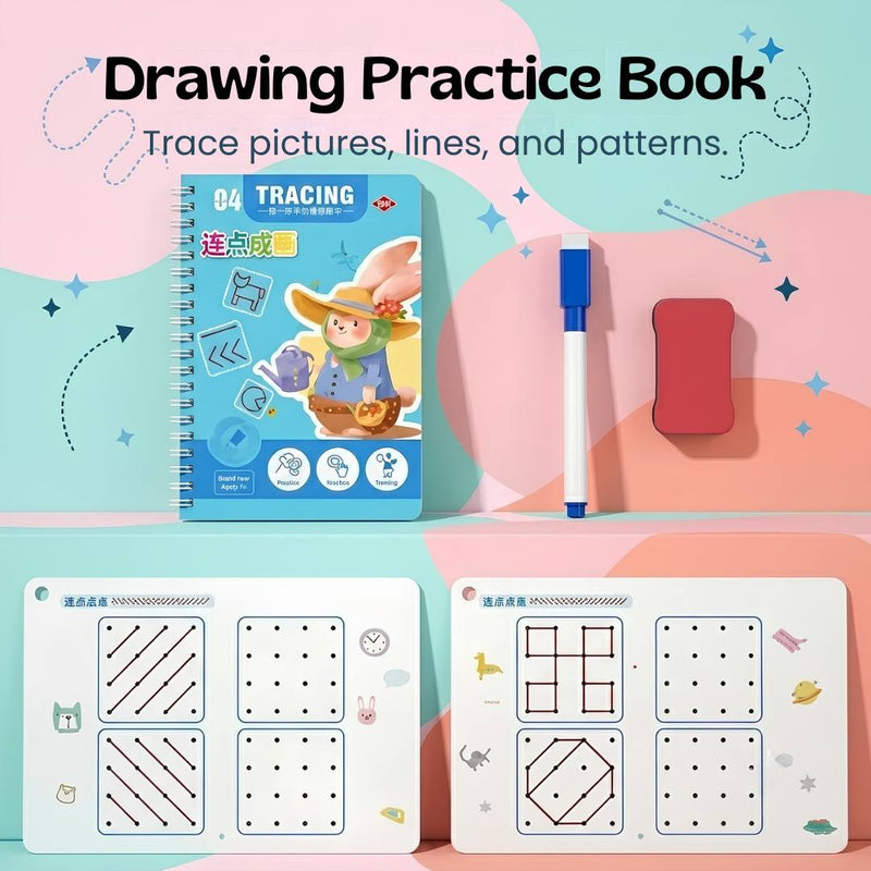 TibaToes™ TraceBuddy Reusable Pen Control Books