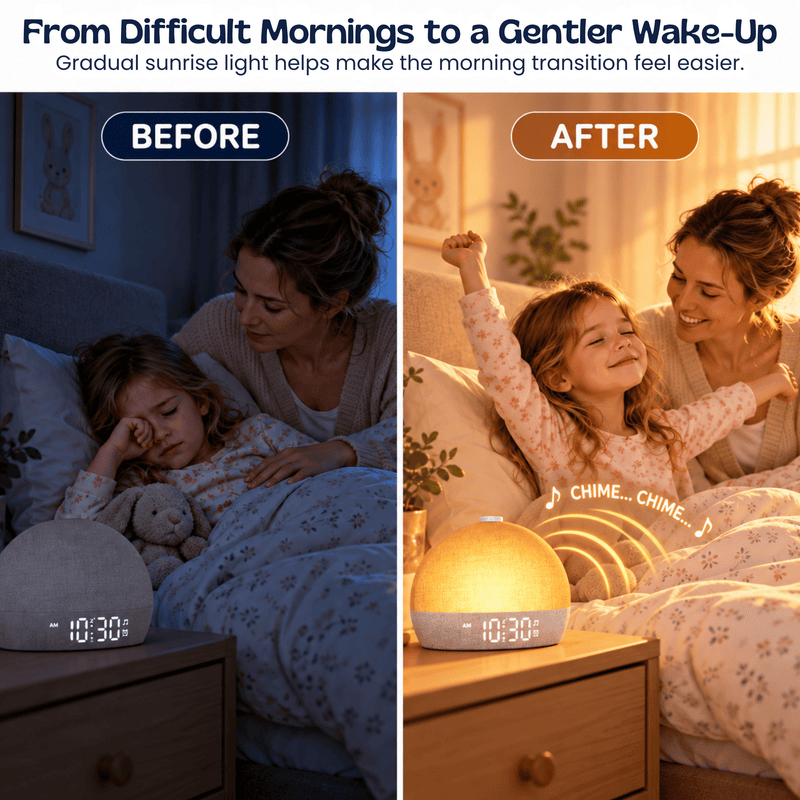 TibaToes™ SunriseGlow Sound Alarm Clock
