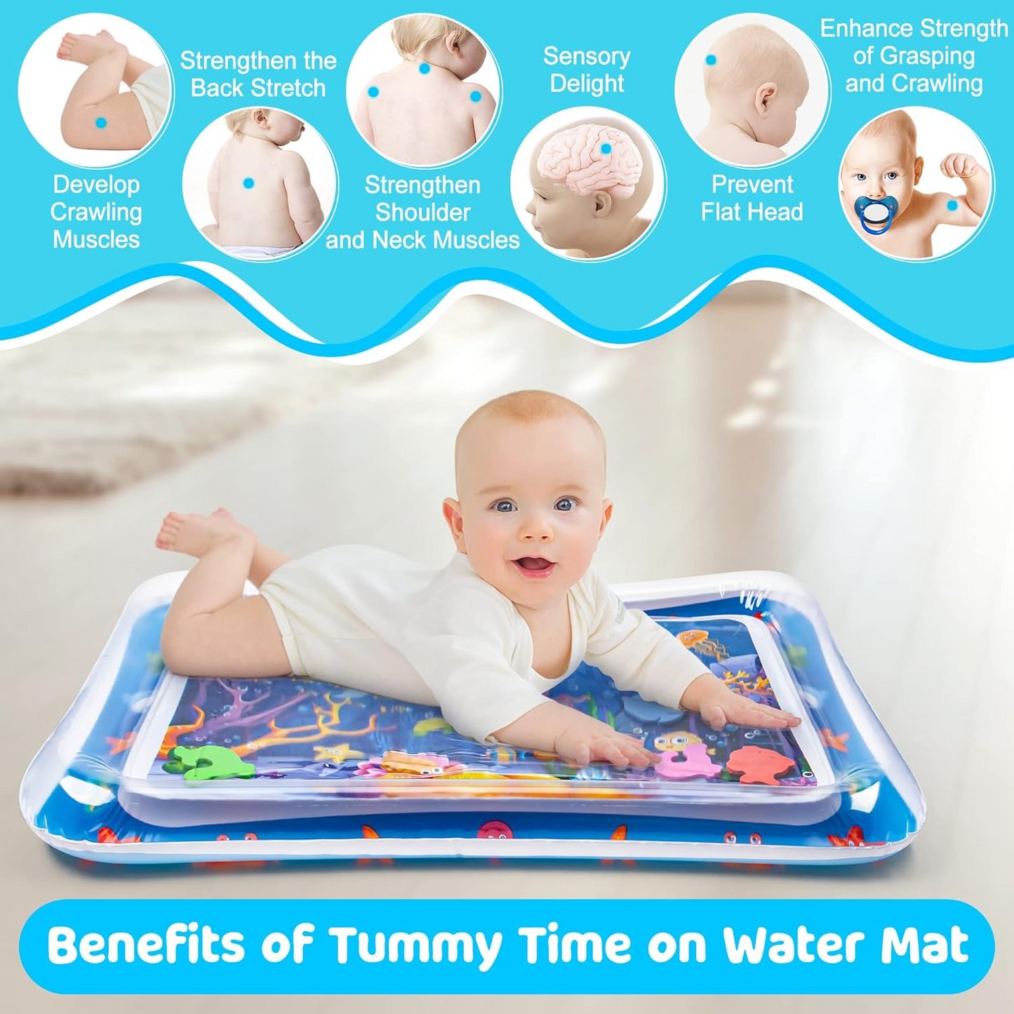 TibaToes™ Sensory Tummy Time Mat
