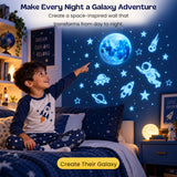 TibaToes™ GalaxyGlow Space Wall Stickers