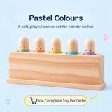 TibaToes™ Pop & Press Wooden Activity Toy