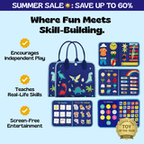 TibaToes™ Montessori Busy Board