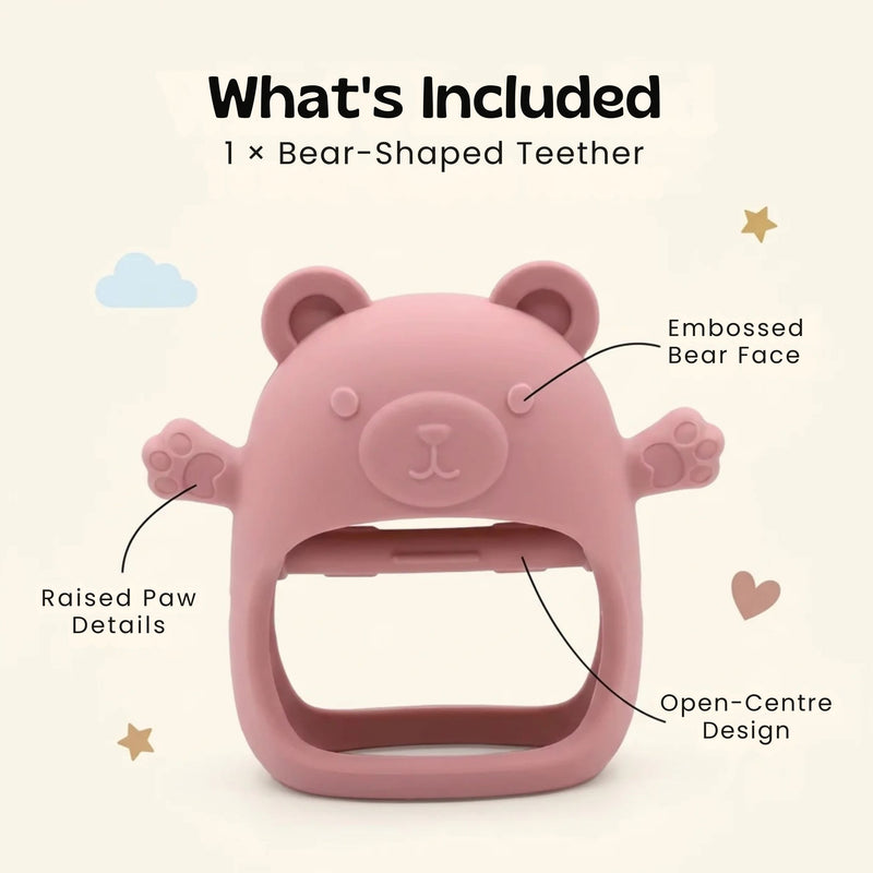 TibaToes™ BearBite Silicone Baby Teether