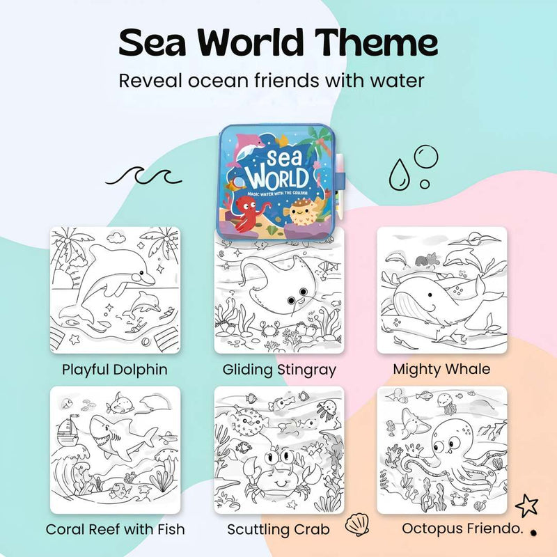 TibaToes™ MagicSplash Water Drawing Book