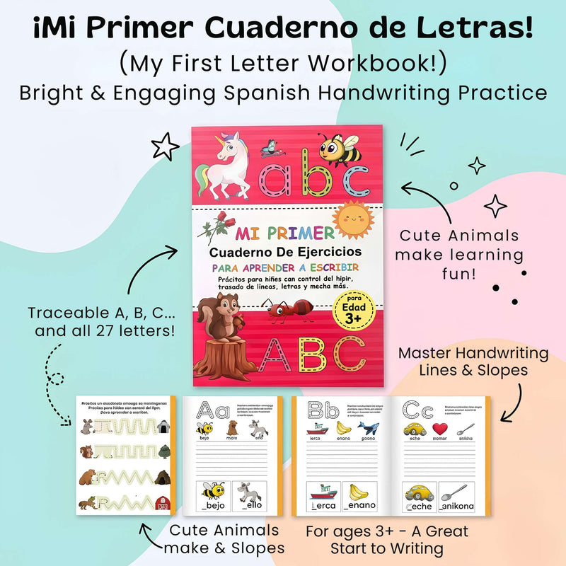 TibaToes™ Spanish ABC Writing Workbook