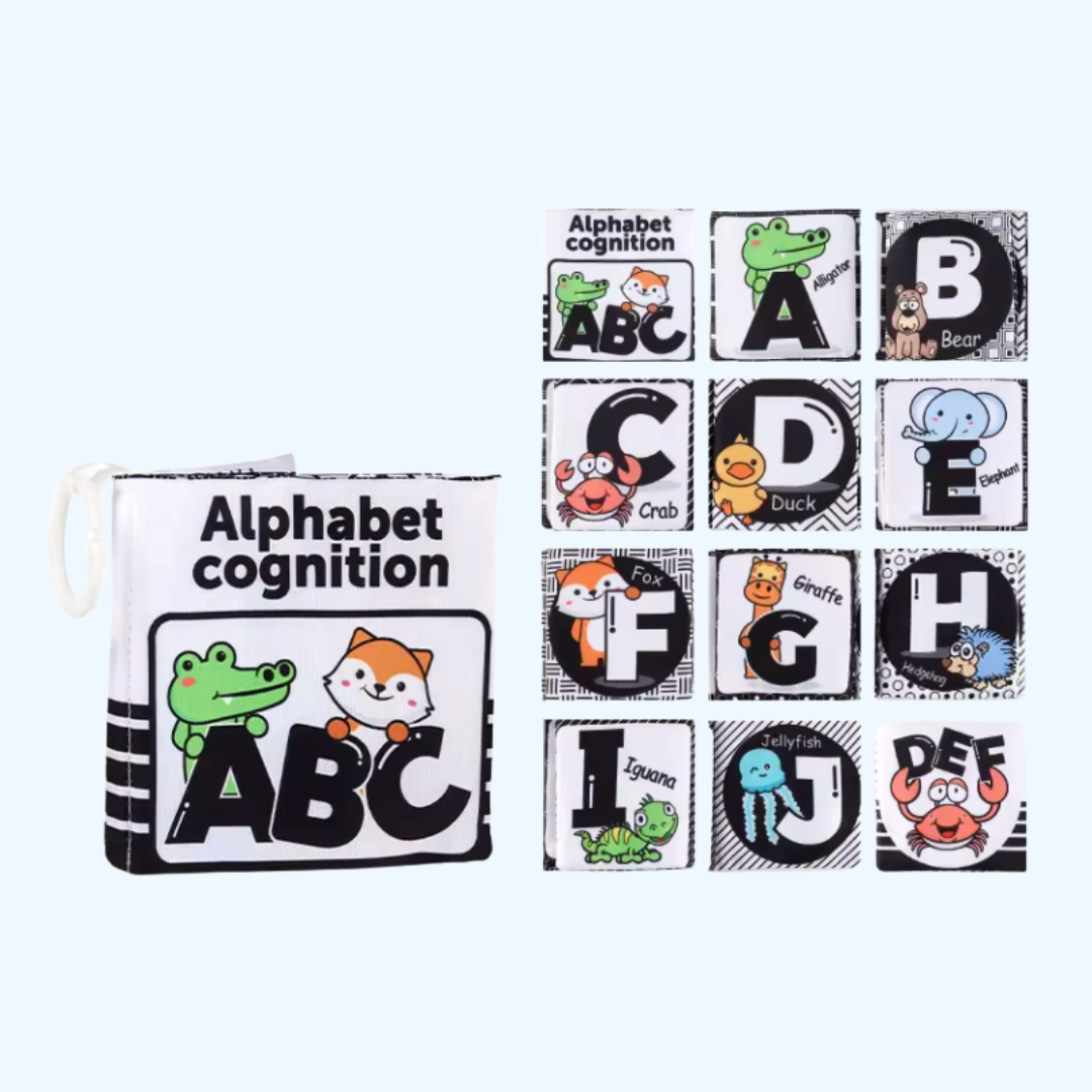 TibaToes™ Black and White High Contrast Visual Stimulation Book