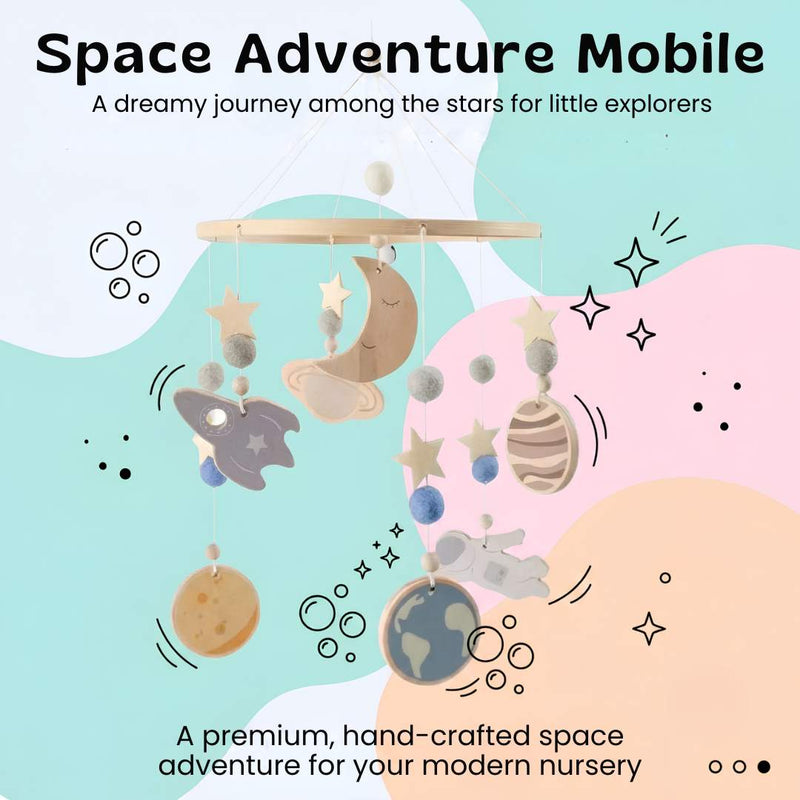 TibaToes™ Wooden Baby Mobile