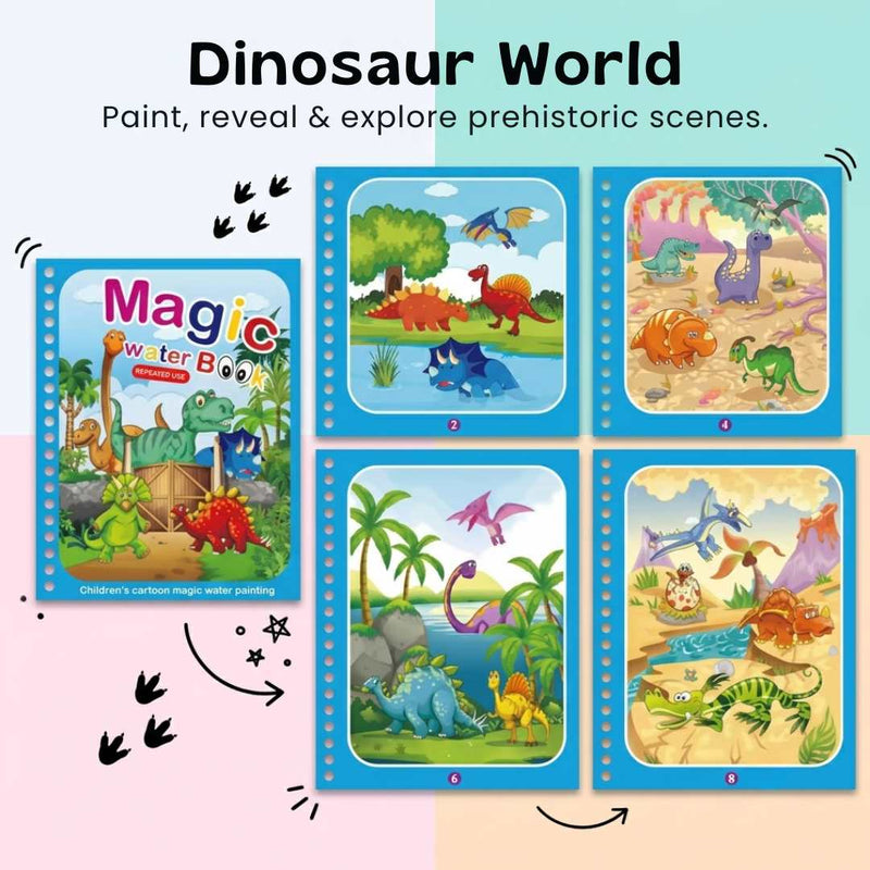 TibaToes™ Mess-Free Reusable Water Coloring Books