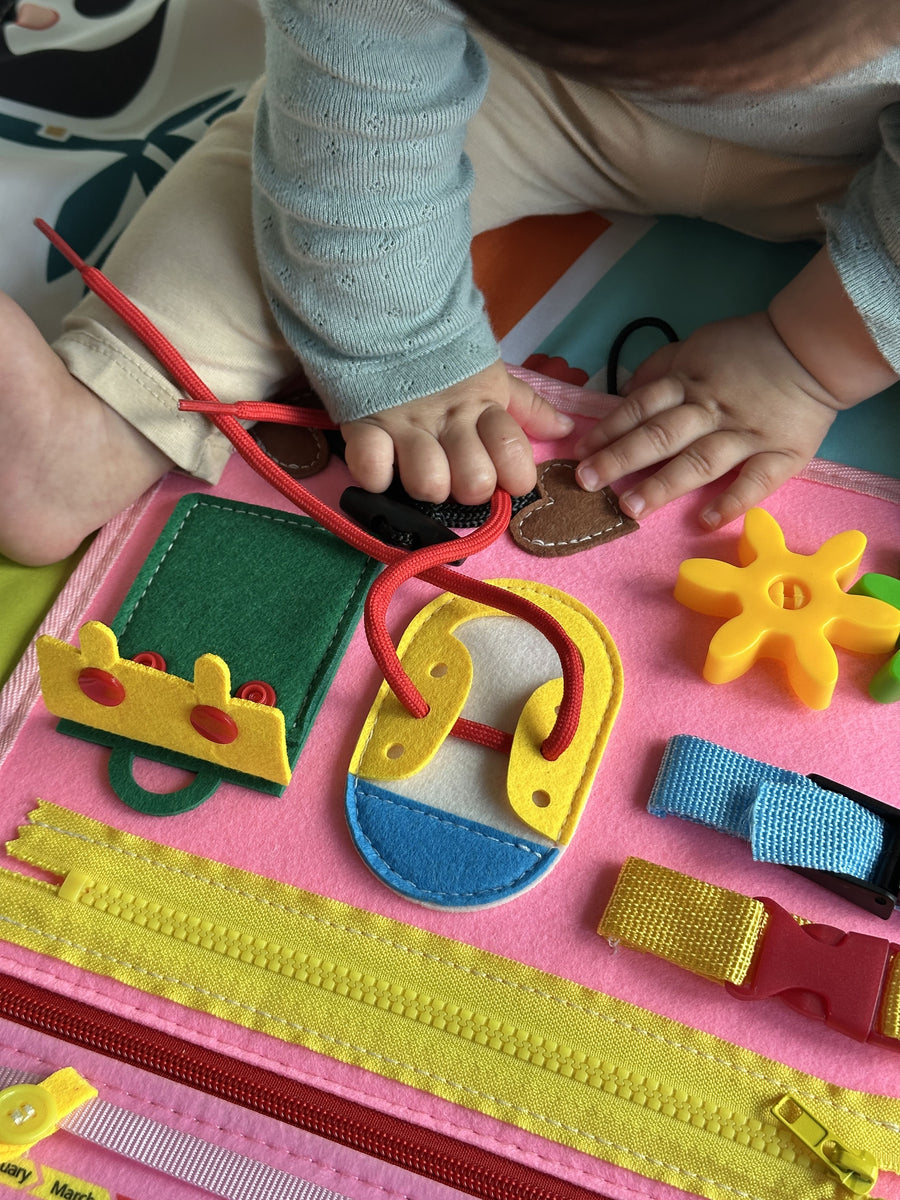 TibaToes™ Montessori Busy Board