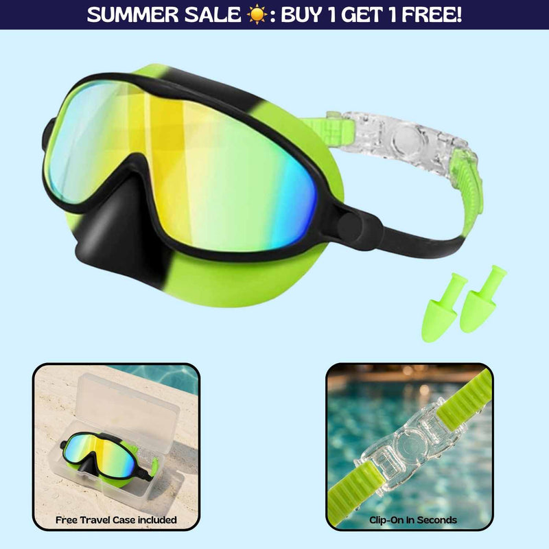 TibaToes Adult Clip-On Swim Goggles