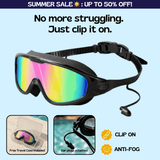 TibaToes Adult Clip-On Swim Goggles
