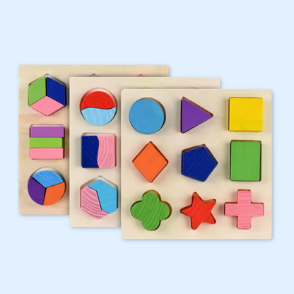 TibaToes™ Montessori Wooden Shape Puzzle