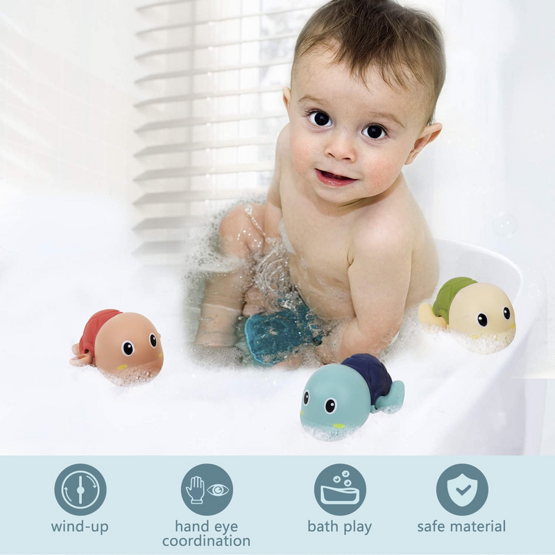 TibaToes™ 3-Pack Turtle Bathtub Toys