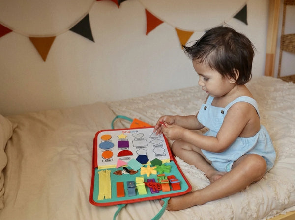 The busy board activities staged by age