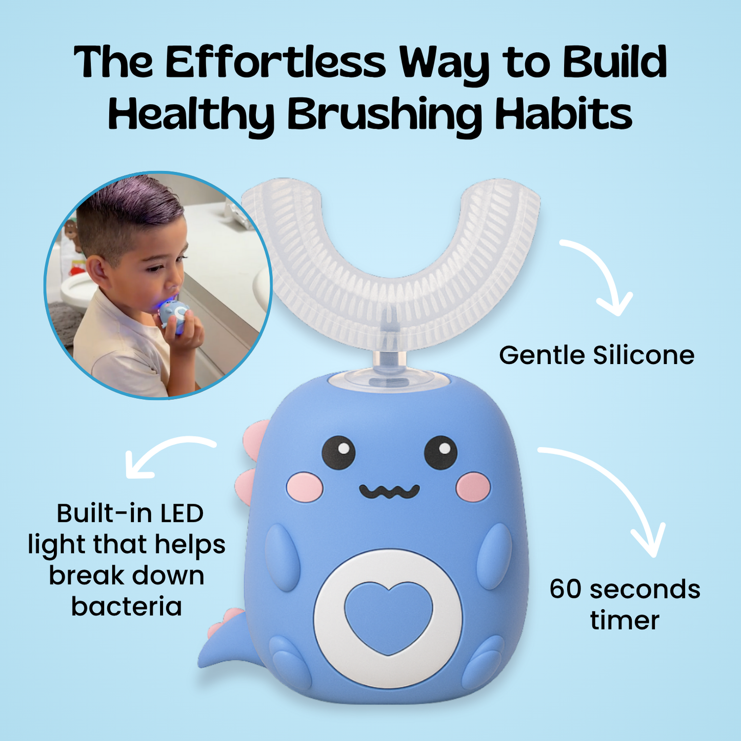 TibaToes™ EasyBrush 360° Ultrasonic Toothbrush